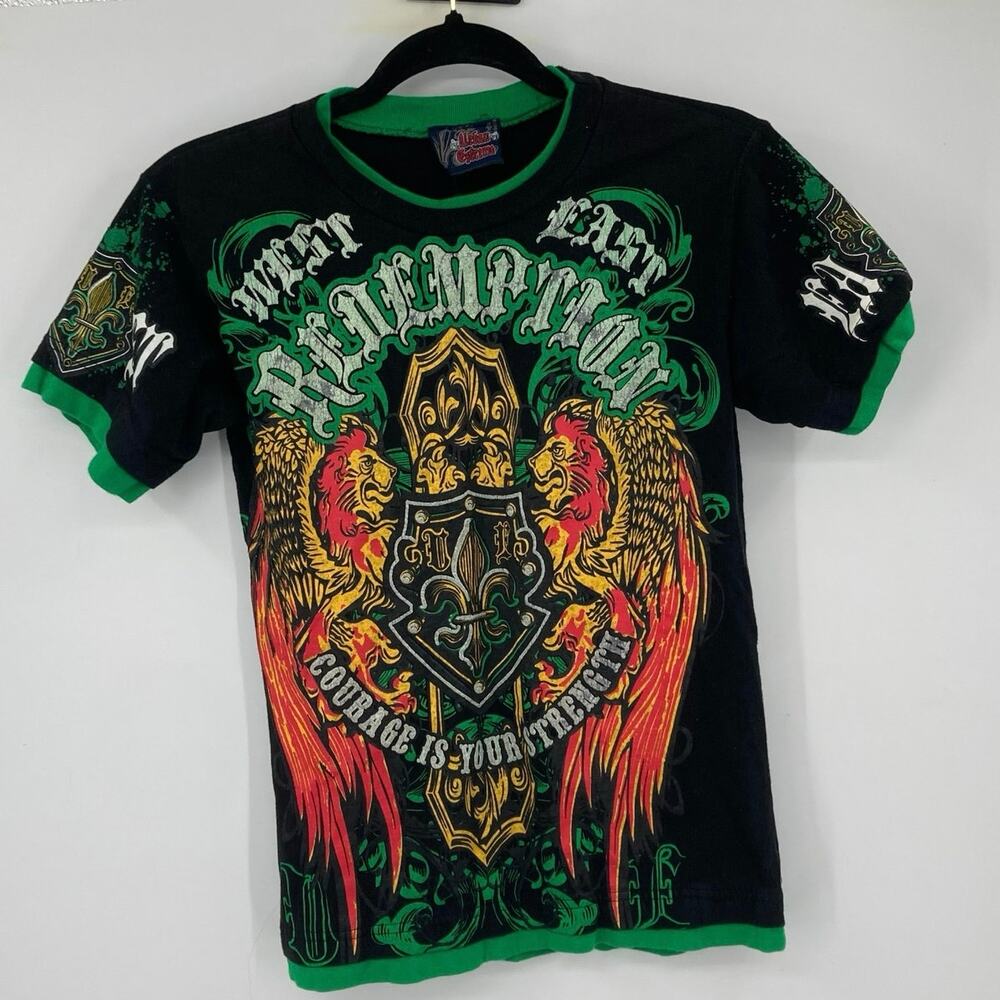 Urban Extreme Couture Graphic Rockabilly Short Sleeve Tee Boys 10